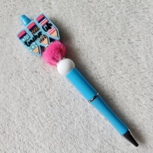 Colorful Teacher Life Pen with Pink and Blue